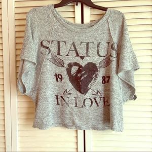 Status in love shirt